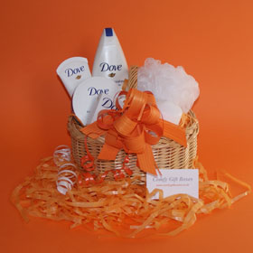Dove Beauty night in pamper hamper gift basket, Dove pampering hampers for girls, beauty pamper baskets and gift baskets delivered