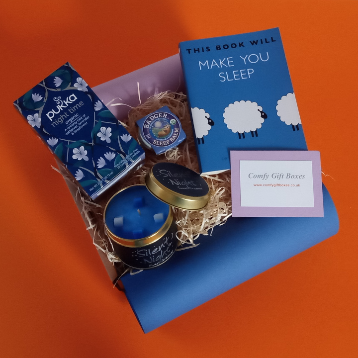 Good nights sleep get well soon gifts, bedtime gifts UK, sleep well gifts, get well soon gifts UK, night time pamper gifts for women UK, relaxing night time present ideas