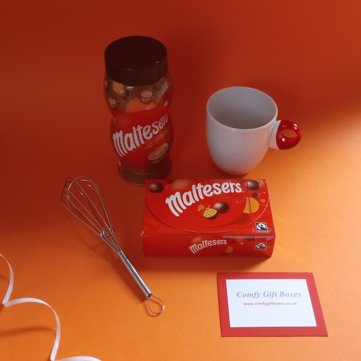 Malteasers hot chocolate thank you gifts, small chocolate gifts, small thank you presents, mini thank you presents for girlfriends, Malteaser chocolate thank you gifts
