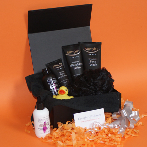 Simple for men moisturising cream pamper box for men, gifts for men, pamper gifts for boyfriends